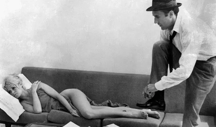 Брижит Бардо и Жан Люк Годар Брижит Бардо и Жан Люк Годар