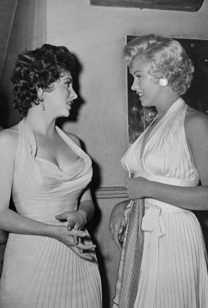 Джина Лоллобриджида и Мерлин Монро Джина Лоллобриджида и Мерлин Монро