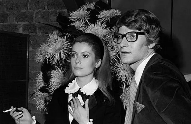 Катрин Денев и Ив Сен-Лоран Катрин Денев и Ив Сен-Лоран