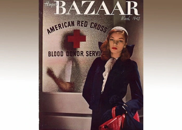 Лорен Бэколл на обложке журнала Harper’s BAZAAR в марте 1943 года. Изображение: harpersbazaar.com Лорен Бэколл на обложке журнала Harper’s BAZAAR в марте 1943 года. Изображение: harpersbazaar.com