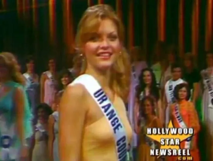 Мишель Пфайффер на конкурсе красоты 