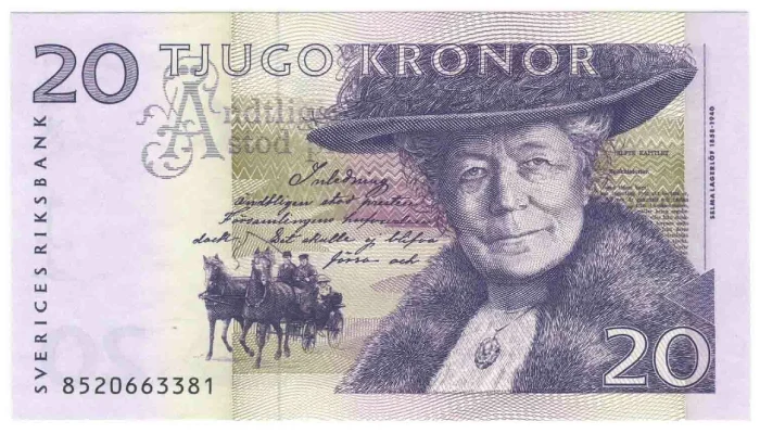 Банкнота с изображением Сельмы Лагрелёф Банкнота с изображением Сельмы Лагрелёф