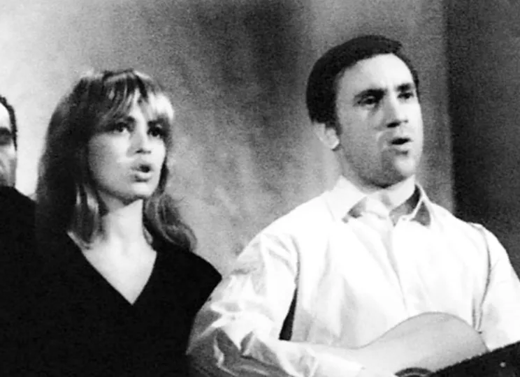 Владимир Высоцкий и Татьяна Иваненко в спектакле "Антимиры", 1967 год
